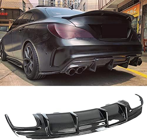 GLLXPZ Karbon Fiber Araç Arka Tampon Difüzör Dudak Spoiler , Mercedes Benz CLA Class Spor AMG 2013-2019 için, Spoiler Difüzör