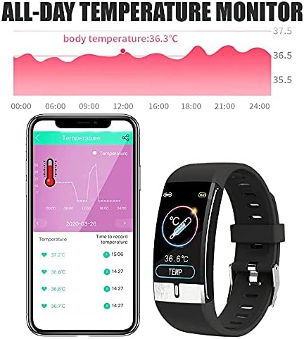 ınDigi E66 Spor Izci SmartWatch [Dinamik Kalp Hızı + Kan Basıncı + Kan Oksijen + 1.08-inç Ekran + Sağlık Spor Aktivite ] + Çağrı