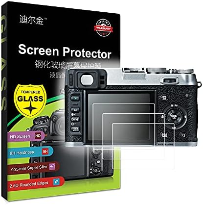 3-Pack Temperli Cam LCD ekran Koruyucu Fujifilm X100S X100 X20 X10 X-E1 dijital kamera ile Uyumlu