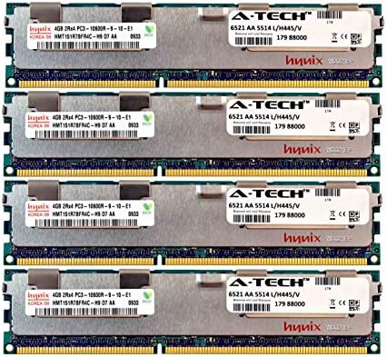 A-Tech Hynix 4 GB Modülü PC3-10600 1.5 V için Dell Hassas İş İstasyonu T5600 20D6F T7500 SNPJDF1MC / 16G T7600 A6996807 T5500