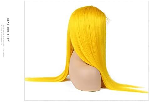 ZYC Turuncu Zencefil Renkli Remy Brezilyalı Düz Dantel Ön İnsan Saç Peruk 8-32 inç 13x4 sırma ön peruk Siyah Kadınlar ıçin, 30