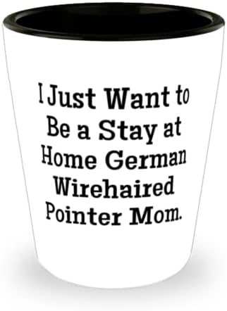 Özel Alman Wirehaired Pointer Köpek Hediyeleri, Sadece Evde Kalmak istiyorum, Alman Wirehaired Pointer Köpek için Noel Atış Camı
