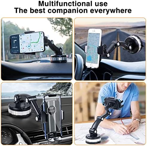 (Patentli Ürün) Araç Telefonu Tutucu, Araç Dashboard, Cam Telefon Tutucu, iPhone için Uygun, Samsung, ve Akıllı Telefonlar, 3-Stage