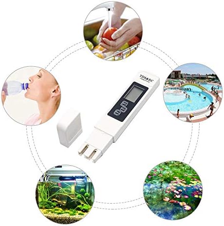 Su Kalitesi Test Cihazı, MASO 3'ü 1 arada TDS/EC/Sıcaklık Ölçer İçme Suyu Saflığı Testi, Yüzme Havuzları için Dijital Su Kalitesi
