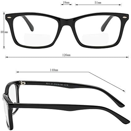 Bifokal okuma Gözlükleri 2 Paket Moda Konfor Kalite Bifokal Okuyucular Erkekler ve Kadınlar için