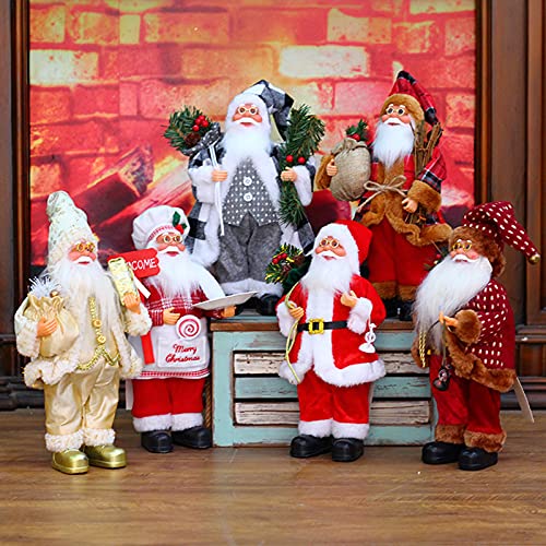 Noel Ayakta Santa Süsler Taşıma Hediyeler Noel Baba Ayakta Heykelcik Şekil Dekorasyon Noel Hediyeleri Noel Tatil Parti Ev Şömine
