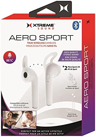 Spor için Xtreme Bluetooth Gerçek Kablosuz Kulaklıklar - Beyaz-Xbe9-0112