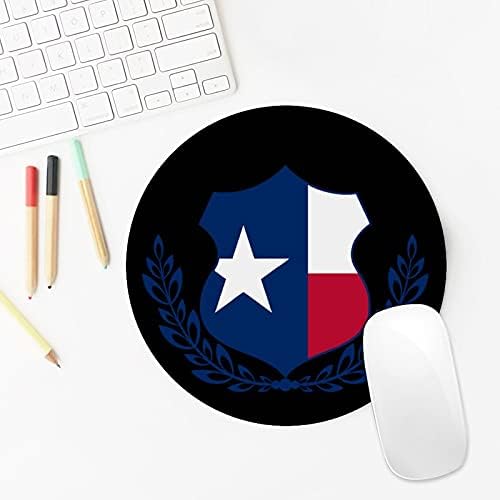 Texas Bayrağı Yuvarlak Mouse Pad Masa Mat Kaymaz Kauçuk Taban ile Gamer için Ofis Ev Dizüstü Seyahat 2020 cm