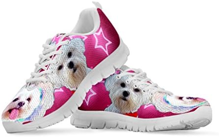 Kadın Hafif Spor Ayakkabıları-Köpek Baskı Koşu Ayakkabıları Spor Ayakkabıları (Evcil Hayvan Irkınızı Seçin)