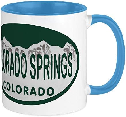 CafePress Colorado Springs Colo Plaka Kupa Benzersiz Kahve Kupa, Kahve Fincanı