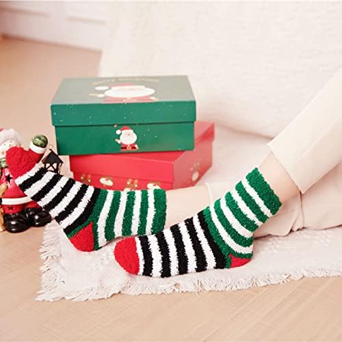 Noel Çorap Kat Çorap Kış Sıcak Termal Çorap Elastik Kapalı-Açık Tüp Çorap Kış Çorap Erkekler ve Kadınlar İçin
