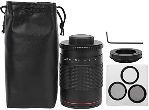 GOSHYDA 500mm F8 Telefoto Ayna Lens,Montaj Adaptörü Halkası ile,Canon EF-Montaj Kamera için, foldback Tasarım
