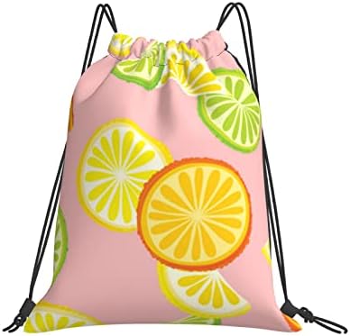 marat Narenciye Meyve Unisex ipli sırt çantası Polyester Toplu Dize Çanta Su Geçirmez Sırt Çantası İçin Spor Salonu Yoga Yüzme