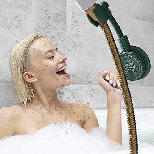 Ayarlanabilir Duş Başlığı Tutucu, 360° Dönebilen Banyo Vakum Vantuz El Duş Başlığı Tutucu Montaj Braketi