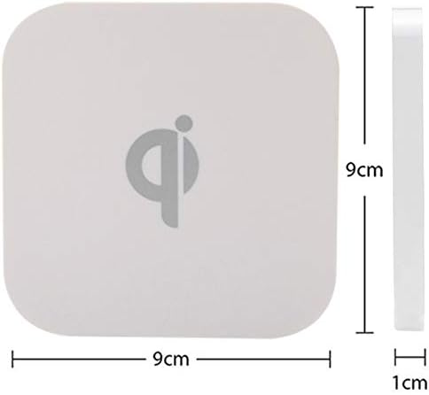 VVM Tech (Beyaz) Qi Kablosuz Telefon Şarj Cihazı Hızlı Şarj Pedi Standı Oukitel U23 ile Uyumlu