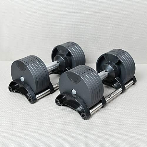 ZSM Dambıl Temelleri 32 KG (16 kg×2 Ayarlanabilir Dambıl 1 S Hızlı Ağırlık Ayarlanabilir Erkekler için Egzersiz Ekipmanları Eğitim