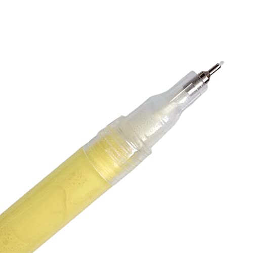 Tırnak boyama kalem renkli UV jel lehçe ipuçları DIY resim kalemi kalem su geçirmez manikür sarı ile uyumlu
