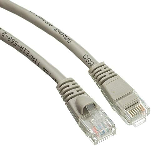 eDragon 6 Cat5e Gri Ethernet Yama Kablosu, Snagless / Kalıplı Önyükleme, 1'li Paket (ED893738)