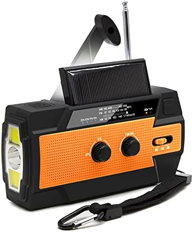 GOUCER FM Dijital Taşınabilir Radyo, Taşınabilir Pil ve Şebeke, Alarmlar, LED el feneri, Banka için Kamp, Yürüyüş, Taşınabilir