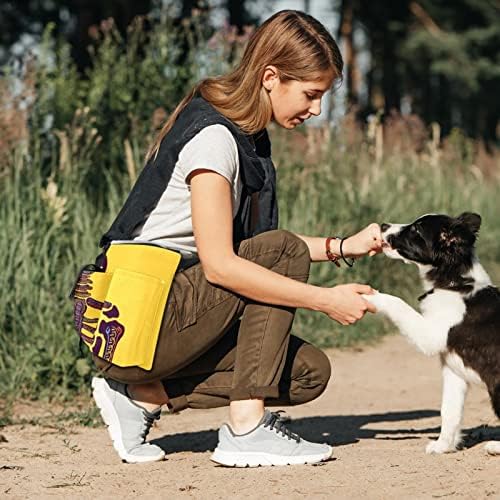 RysgdsE Köpek Tedavi Eğitim Kılıfı, Ölü Kafatası İskelet Tedavi Çanta Köpek Eğitim için, eller Serbest Bel Kemeri Fanny Paketi