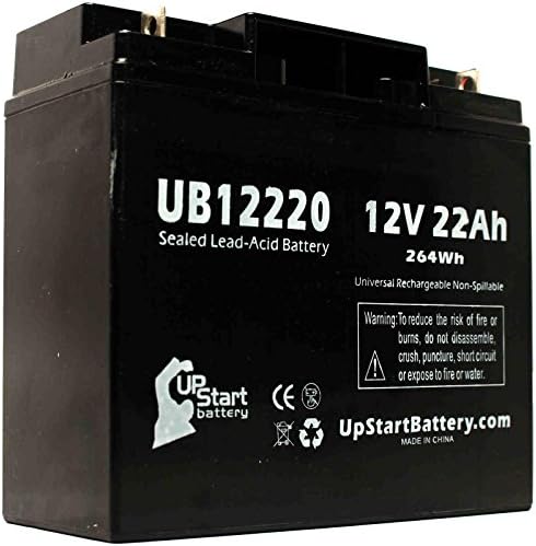 UB12220 Evrensel Mühürlü Kurşun Asit Pil Değiştirme için yedek (12 V, 22Ah, 22000 mAh, T4 Terminali, AGM, SLA) - SUNNYWAY SW12200