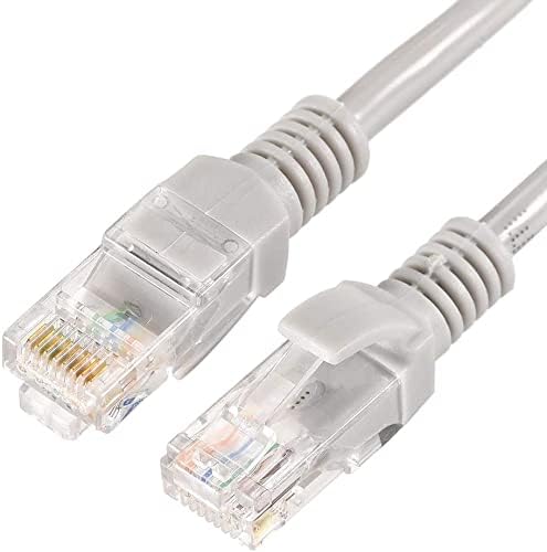 KFıdFran 10 Adet Cat5e Ethernet Kablosu, RJ45 Cat5e Ethernet Yaması İnternet Kablosu 1.5 M / 5ft - Beyaz(10 Adet Cat5e Ethernet