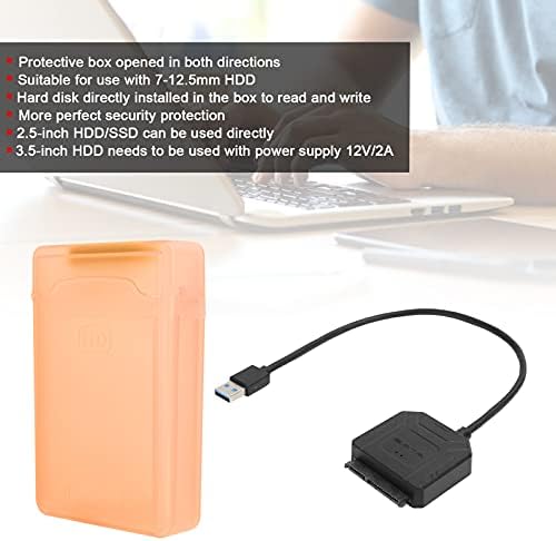 Shanrya USB3. 0 Adaptörü, veri Transferi Istikrarlı Harici Yüksek Hızlı HDD Sabit Disk Kablosu için Laptop için Windows98SE ME
