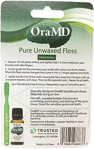 OraMD Bass Diş Fırçası ve OraMD Pure Unwaxed Diş İpi Paketleri (Her Biri 3 Adet)