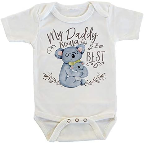 Babam Baba Onesie / Bodysuit için en iyi hediye Olarak Babam Koala-fies