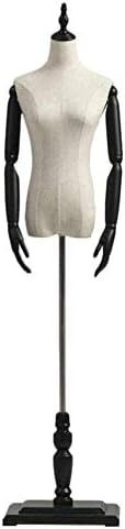 ZRONGQF Manken Torso Kadın Manken Terziler Kukla Vücut Mankenleri Ayarlanabilir Yükseklik Modeli Ekran düğün elbisesi