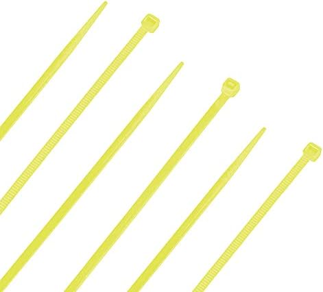 NavePoint 8 İnç Naylon Sarı Kablo Bağları 18 Lbs 100 Paket