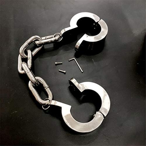 14 Kg Süper Ağır Paslanmaz Çelik Legcuffs BDSM Kölelik Sınırlamalar Bacak Ütüler Seks Kölesi Fetiş Giyim Seks çiftler için oyuncak,