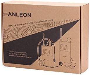 Anleon mtg-100 902 mhz-927 mhz Tur Rehberi Kablosuz Sistemi Kilise Sistemi (1 Verici ve 20 Alıcıları)