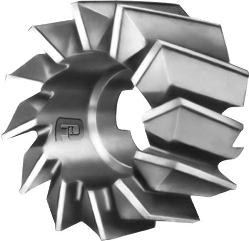 F & D Tool Company 14508-A1616R Çelik, Yüksek Hız Çeliği, 2 Çap, 1.375 Yüz Genişliği, 5/16 Sürücü Yuvası Genişliği, 3/16 Yuva