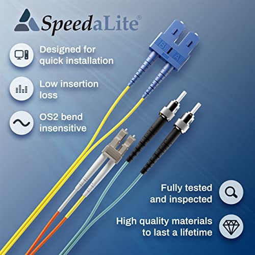 SpeedaLite Fiber Optik Kablo Tek Modlu 9/125 DX ST-ST 1 Metre
