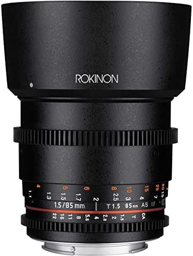Canon EF Dağı için Rokinon Cine DS Lens Kiti, 24mm T1.5 Lens, 35mm T1.5 Lens, 50mm T1.5 Lens, 85mm T1.5 Lens, Temizleme Kitinden