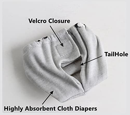 WCDJOMOP Yeniden Yıkanabilir Sincap Bezi, Güçlü ve Esnek Velcro pantolon ile Yüksek Emici Sızıntı Yok Yeniden Kullanılabilir