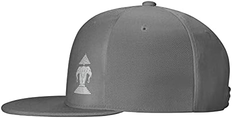 Üç Başlı Fil Laos Bayrağı Unisex Moda Şapkaları, Ayarlanabilir Brim High Top End Trendy Beyzbol Şapkaları