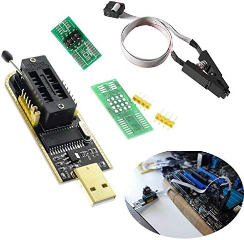 DAOKİ USB Programcı CH341A Serisi Brülör Çip 24 EEPROM BIOS Yazar 25 SPI Flaş + Sop8 Testi Klip