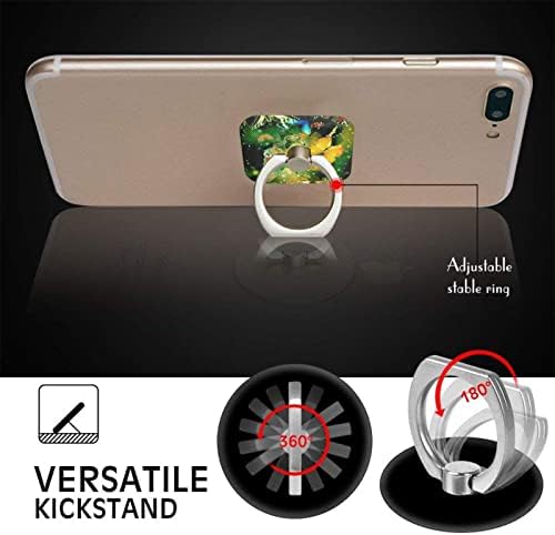 Renkli Kelebek Cep Telefonu Halka Tutucu Parmak Standı 360° Rotasyon Metal Halka Kavrama, Tüm Smartphone ile Uyumlu