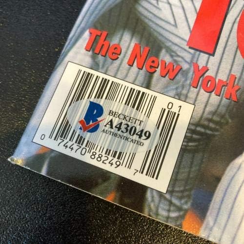 1996 New York Yankees Dünya Serisi Şampiyon Takımı İmzalı Dergi Beckett COA-İmzalı Major League BASEBALL Dergileri