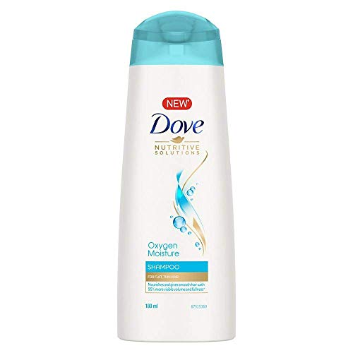 Düz İnce Saçlar için Dove Oxygen Nem Şampuanı, %95 Daha Görünür Hacim Ve Dolgunluk ile Pürüzsüz Saçlar Verir, 180 ml