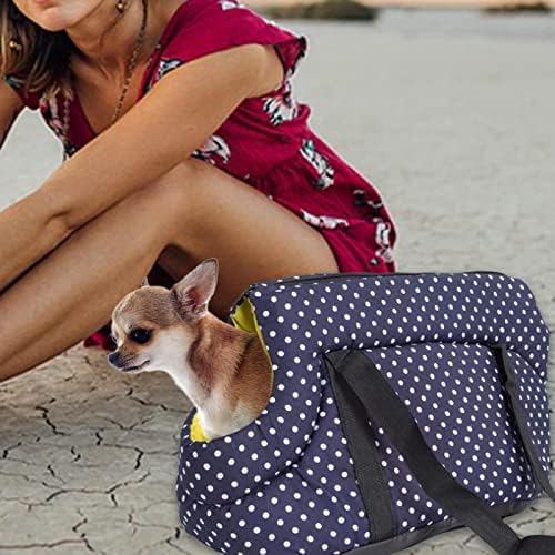 Prettyia Köpek Taşıma Çantası Taşınabilir Yumuşak Taraflı Tote Rahat Sıcak Rahat Sling omuz çantaları Çanta Katlanabilir Sırt