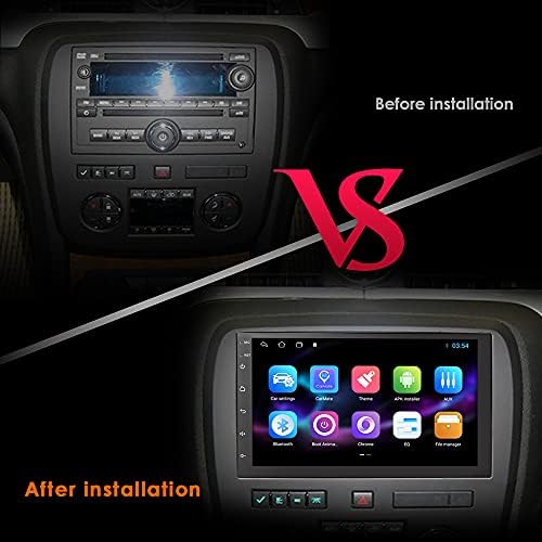 Evrensel Araba Radyo Stereo, Android 10 Araba GPS Navigator ile 7 inç Dokunmatik Ekran, Destek Tork Pro (OBD2&Araba), Ayna Bağlantı,