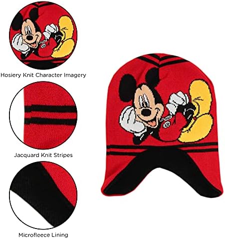 Disney Kış Şapka, Çocuk Eldiven Veya Toddlers Eldivenler, Mickey Mouse Bebek Bere Erkek Kız Yaş 2-4 için