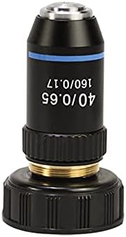 SUZYN Mikroskop 195 Siyah Akromatik Objektif 4X 10X 20X 40X 60X 100X Mikroskop Objektif Lens RMS 20.2 mm Objektif Parçaları (Renk
