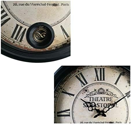 LZLYER Duvar Saatleri Saatler Saatler Antik Vintage Retro Tarzı Ev/Otel/Bar / Ofis Dekor Hediye Fikri Olmadan Romen Rakamları