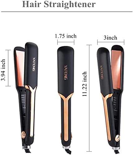 Saç düzleştirici 1.75 inç Geniş seramik tabak, düzleştirici için saç, 30 s anında ısıtma doğrultma Demir ile 4 ayarlanabilir