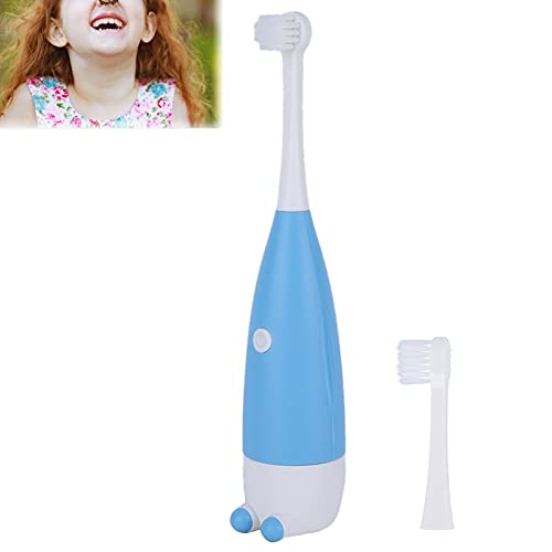 Çocuklar Elektrikli Diş Fırçası, Çocuklar Diş Fırçaları Su Geçirmez Sevimli Güvenli Yumuşak Kıllar Değiştirilebilir Fırça Kafası