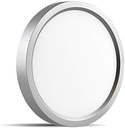Luxrite 5 İnç Yüzey Montajlı LED Tavan Lambası, 10W, 600 Lümen, 4000K Soğuk Beyaz Kısılabilir, Gömme Montajlı Disk Aydınlatma